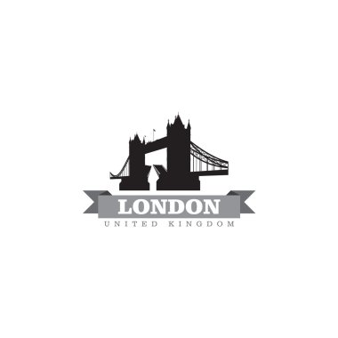 Londra Birleşik Krallık şehir simge vektör çizim