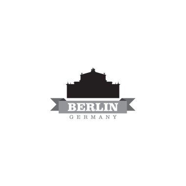 Berlin Almanya şehir simge vektör çizim
