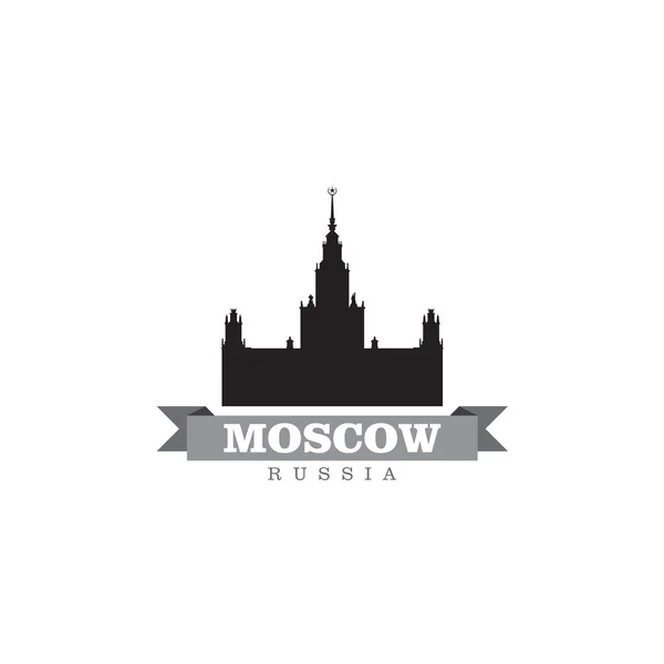 莫斯科俄罗斯城市符号矢量图 — 图库矢量图片