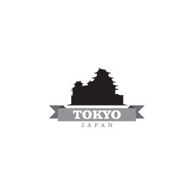 Tokyo Japonya şehir simge vektör çizim