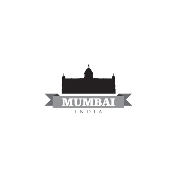 Mumbai indien stadt symbol vektor illustration — Stockvektor