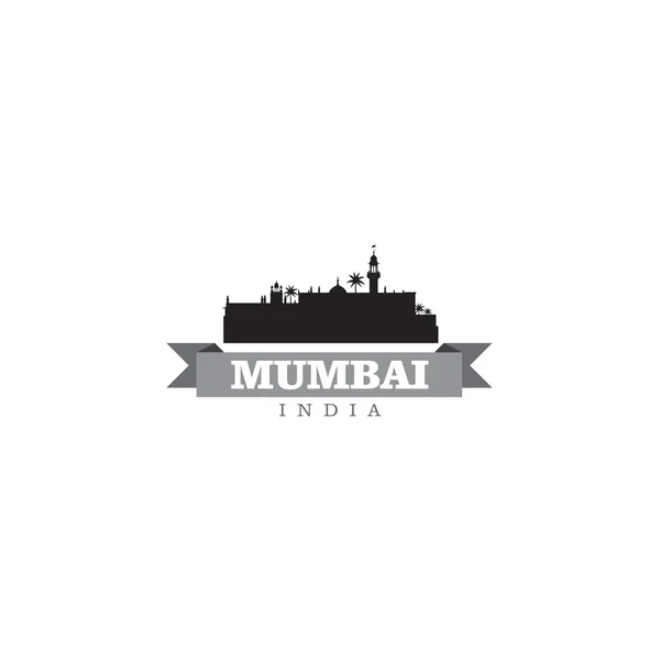 Mumbai indien stadt symbol vektor illustration — Stockvektor