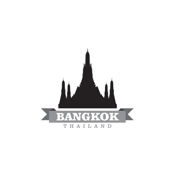 Bangkok Thailand staden symbol vektor illustration — Stock vektor