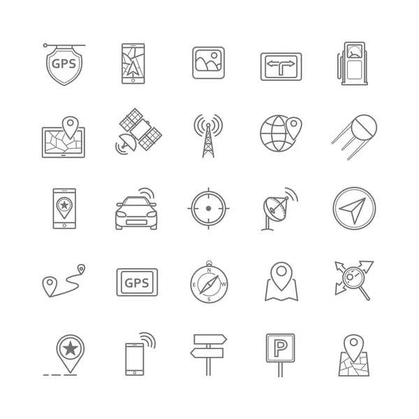 Conjunto de ícones de navegação —  Vetores de Stock
