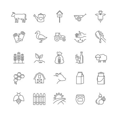 çiftlik simgeleri ayarlandı