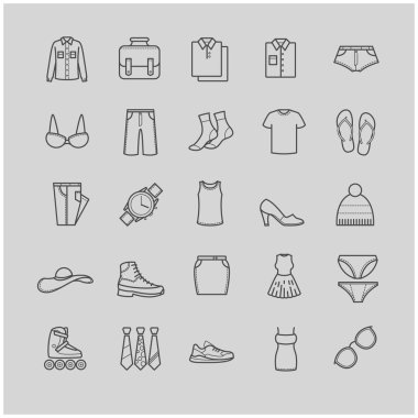 Giysi Icons set