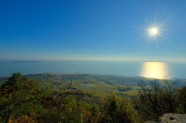Krásná krajina od Balatonu v Maďarsku — Stock fotografie