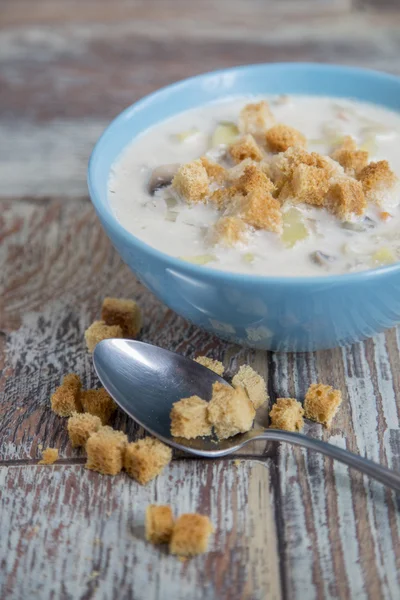 kremalı mantar çorbası