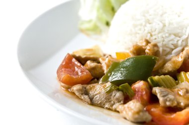 Asya et pirinç yemek takımı