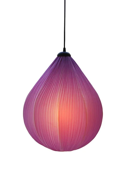 Purple Paper Lamp Lantern Hanging Isolated White Background Royalty Free Stock Photos