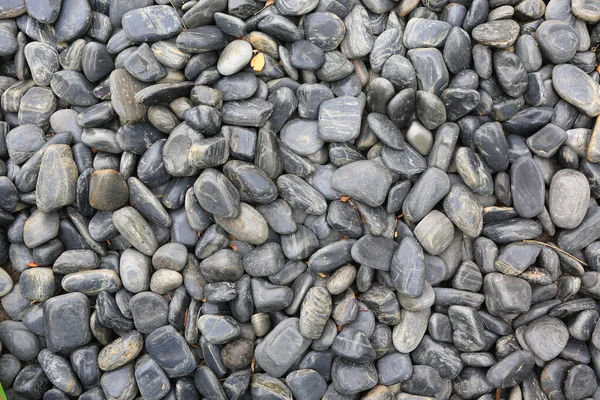 Чорний Гальковий Камінь Землі Текстури Фону — стокове фото