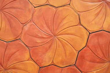 Frangipani veya Plumeria çiçekleri arka plan olarak dokuyu taşır