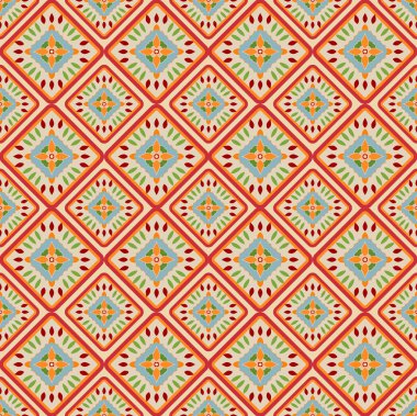 çiçek motifleri ile Seamless Modeli