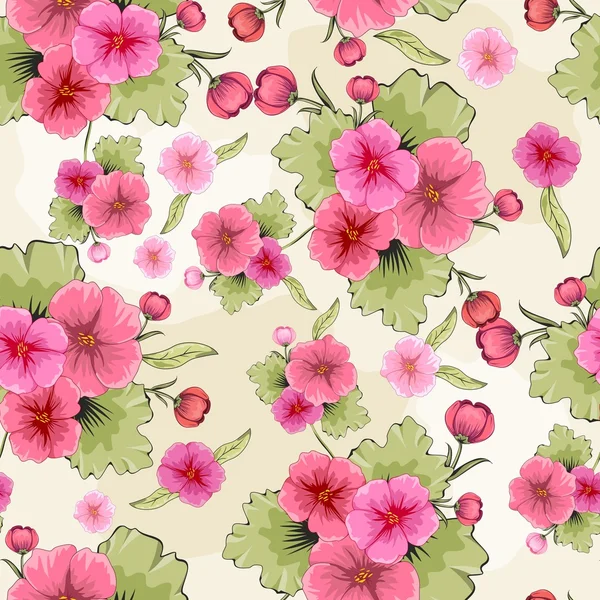 Fondo floral sin costuras — Vector de stock