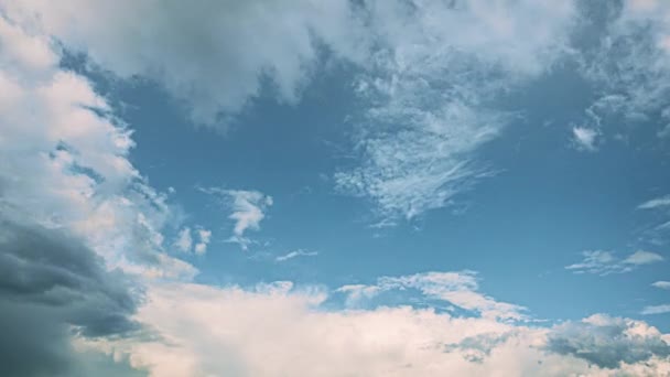 Dramatik Gökyüzü Bulutları Hava Tahminleri ve Doğal Arkaplan. Zaman aşımı, zaman aşımı, zaman aşımı. Hiper hız 4K — Stok video