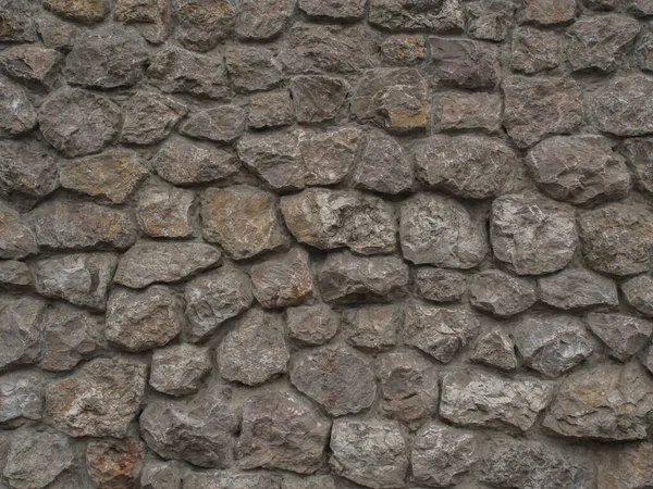 Pozadí Stěna Pestrobarevných Kamenů Aglomerovaná Betonovou Maltou — Stock fotografie