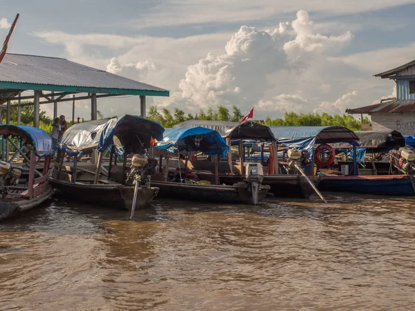Santa Rosa Peru Dezember 2017 Traditionelle Indische Boote Hafen Ufer — Stockfoto