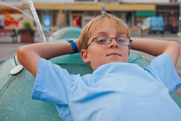 Boy with glasses — Stock Photo, Image