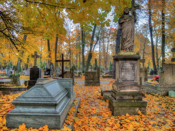 Cimitero. Cimitero ortodosso — Foto Stock