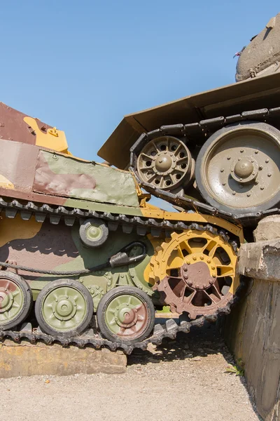 Tigre alemão 4 e tanques soviéticos T34 — Fotografia de Stock