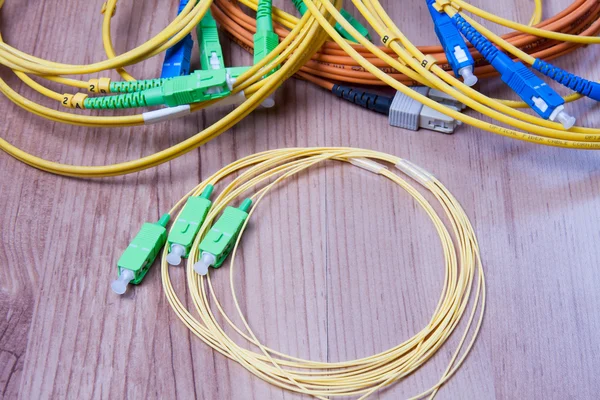 Dispositivo de fibra óptica listo para la transmisión de datos de paquetes —  Fotos de Stock