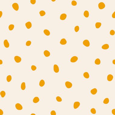 Hippi renkli, noktasız polka desenli. Rastgele el çizimleri olan düzensiz vektör soyut dokusu. EPS 10