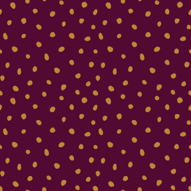 Hippi renkli, noktasız polka desenli. Rastgele el çizimleri olan düzensiz vektör soyut dokusu. EPS 10