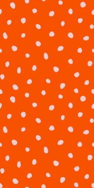 Hippi renkli, noktasız polka desenli. Rastgele el çizimleri olan düzensiz vektör soyut dokusu. EPS 10