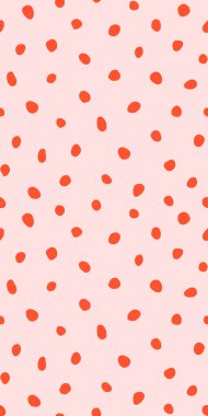 Hippi renkli, noktasız polka desenli. Rastgele el çizimleri olan düzensiz vektör soyut dokusu. EPS 10