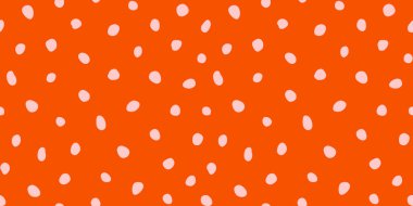 Hippi renkli, noktasız polka desenli. Rastgele el çizimleri olan düzensiz vektör soyut dokusu. EPS 10