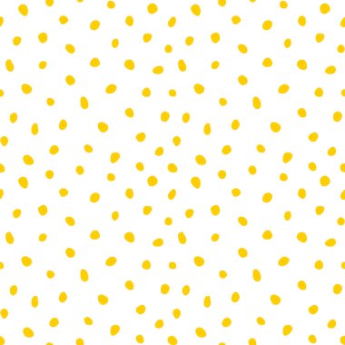 Hippi renkli, noktasız polka desenli. Rastgele el çizimleri olan düzensiz vektör soyut dokusu. EPS 10