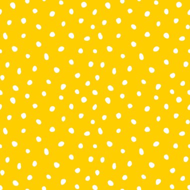 Hippi renkli, noktasız polka desenli. Rastgele el çizimleri olan düzensiz vektör soyut dokusu. EPS 10