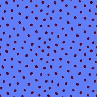 Hippi renkli, noktasız polka desenli. Rastgele el çizimleri olan düzensiz vektör soyut dokusu. EPS 10