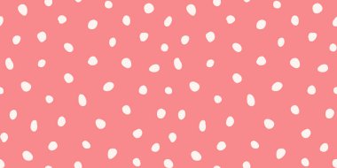 Hippi renkli, noktasız polka desenli. Rastgele el çizimleri olan düzensiz vektör soyut dokusu. EPS 10