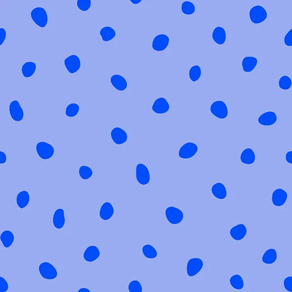 Hipster Kleurrijke Naadloze Polka Dot Patroon Vector Onregelmatige Abstracte Textuur — Stockvector