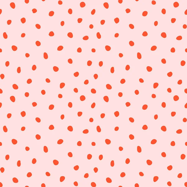 Hipster Kleurrijke Naadloze Polka Dot Patroon Vector Onregelmatige Abstracte Textuur — Stockvector