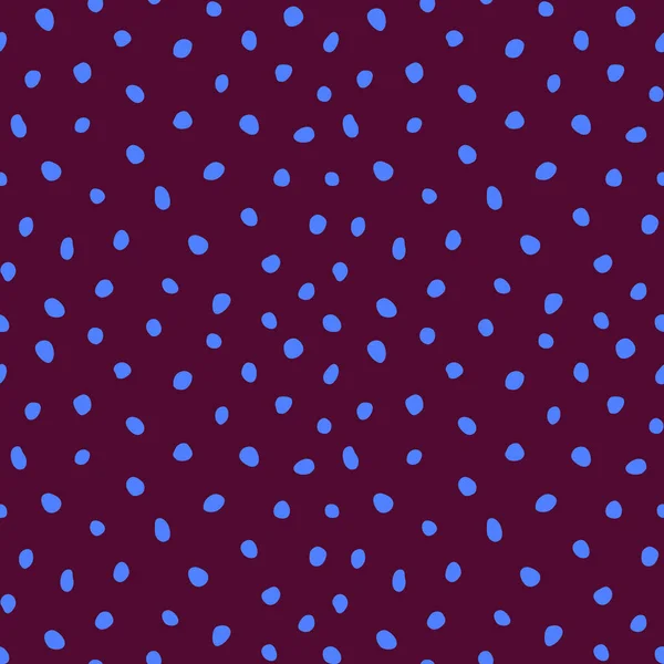 Hipster Kleurrijke Naadloze Polka Dot Patroon Vector Onregelmatige Abstracte Textuur — Stockvector