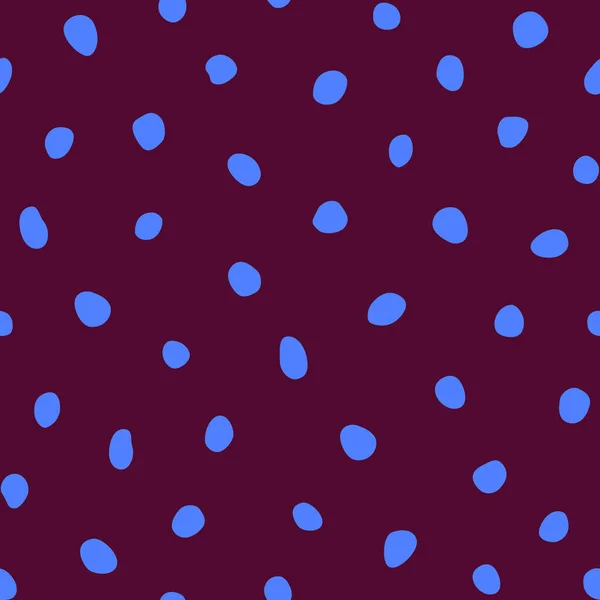 Hipster Kleurrijke Naadloze Polka Dot Patroon Vector Onregelmatige Abstracte Textuur — Stockvector