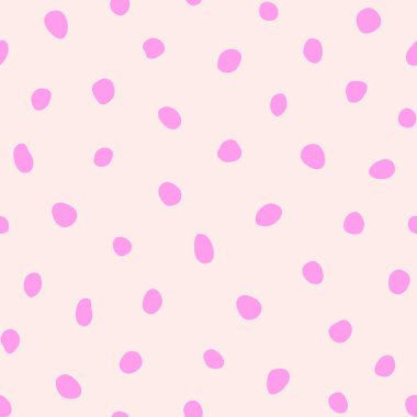 Hippi renkli, noktasız polka desenli. Rastgele el çizimleri olan düzensiz vektör soyut dokusu. EPS 10