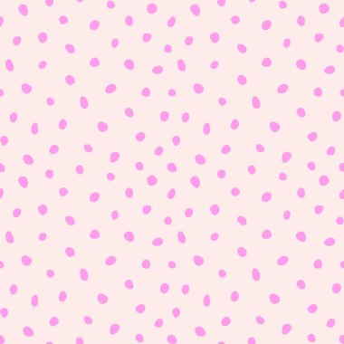 Hippi renkli, noktasız polka desenli. Rastgele el çizimleri olan düzensiz vektör soyut dokusu. EPS 10