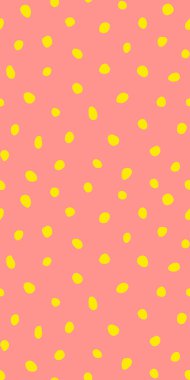 Hippi renkli, noktasız polka desenli. Rastgele el çizimleri olan düzensiz vektör soyut dokusu. EPS 10