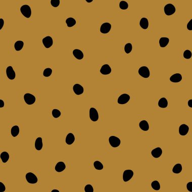 Hippi renkli, noktasız polka desenli. Rastgele el çizimleri olan düzensiz vektör soyut dokusu. EPS 10