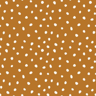 Hippi renkli, noktasız polka desenli. Rastgele el çizimleri olan düzensiz vektör soyut dokusu. EPS 10