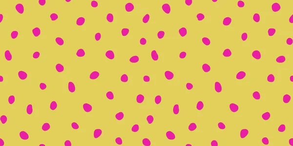 Хипстерский Разноцветный Рисунок Польки Векторная Нерегулярная Абстрактная Текстура Случайными Пятнами — стоковый вектор
