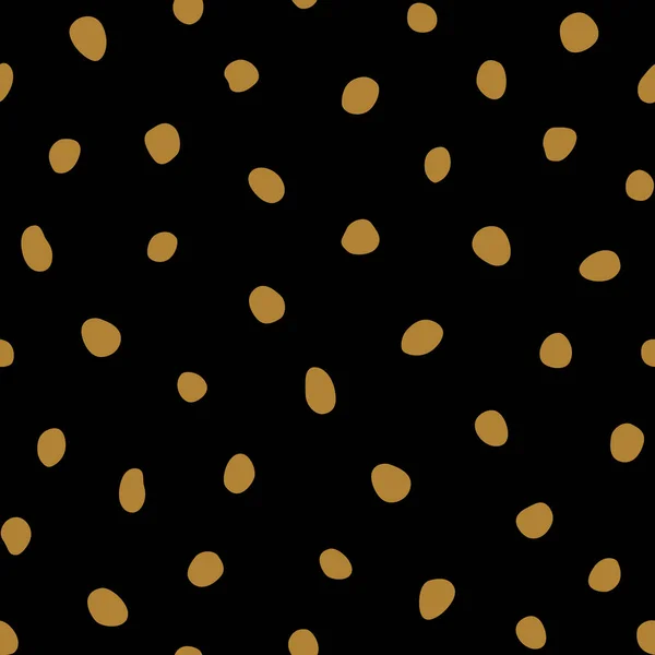 Hipster Monochroom Naadloos Polka Dot Patroon Vector Onregelmatige Abstracte Textuur — Stockvector