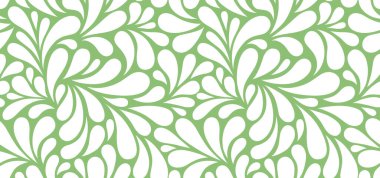 Damlaları olan kusursuz bir şablon. Soyut çiçek arkaplanı. Modaya uygun monokrom dokusu. EPS 10