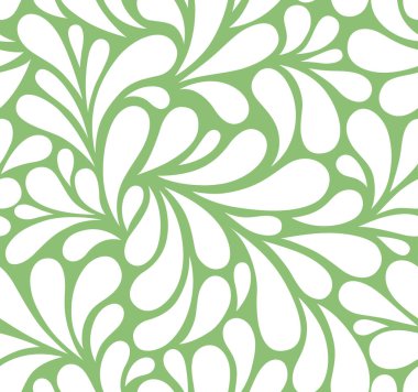 Damlaları olan kusursuz bir şablon. Soyut çiçek arkaplanı. Modaya uygun monokrom dokusu. EPS 10