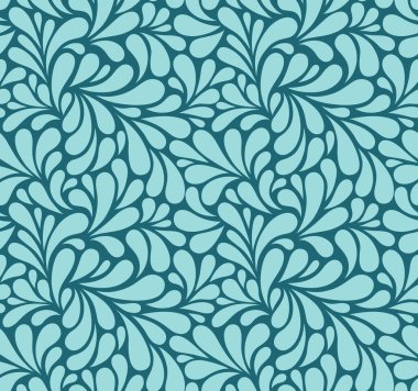 Damlaları olan kusursuz bir şablon. Soyut çiçek arkaplanı. Modaya uygun monokrom dokusu. EPS 10