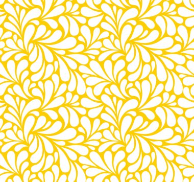 Damlaları olan kusursuz bir şablon. Soyut çiçek arkaplanı. Modaya uygun monokrom dokusu. EPS 10