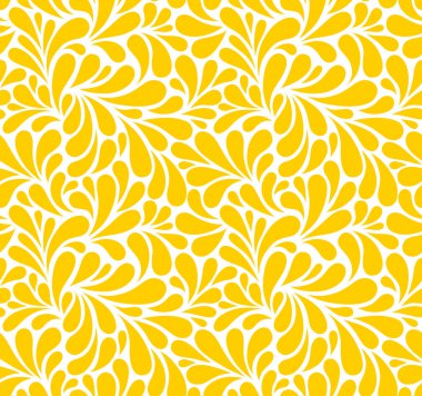 Damlaları olan kusursuz bir şablon. Soyut çiçek arkaplanı. Modaya uygun monokrom dokusu. EPS 10